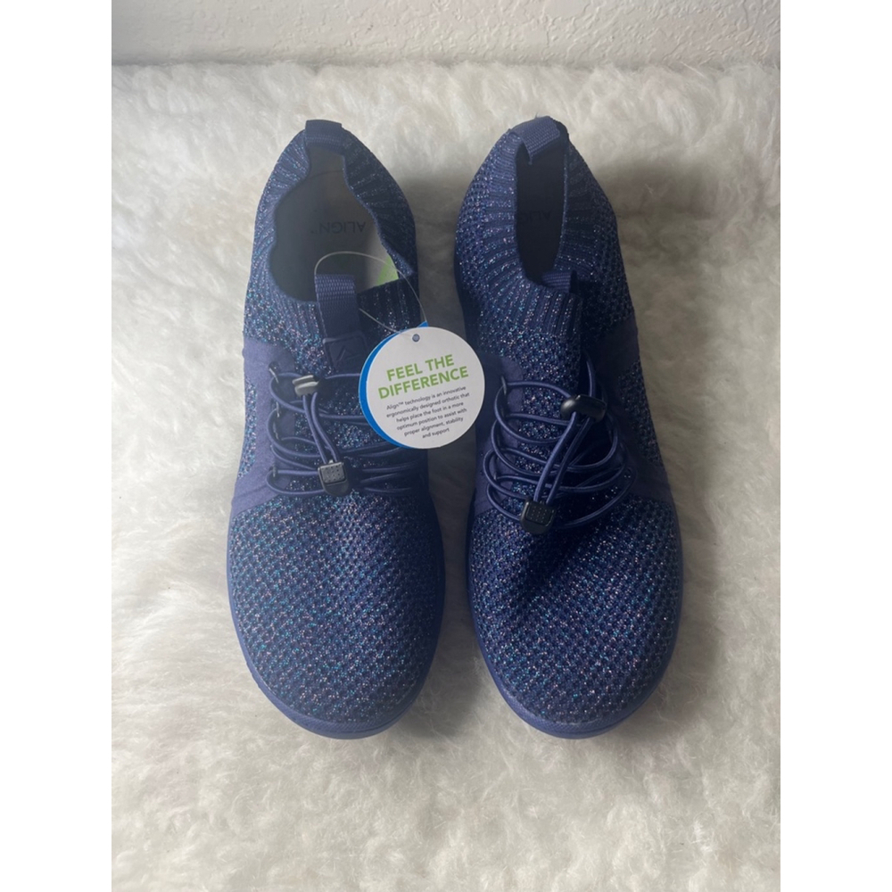 NWT Align Torri Midnight Shimmer (Blue) Tennis Shoes Women Size 10M